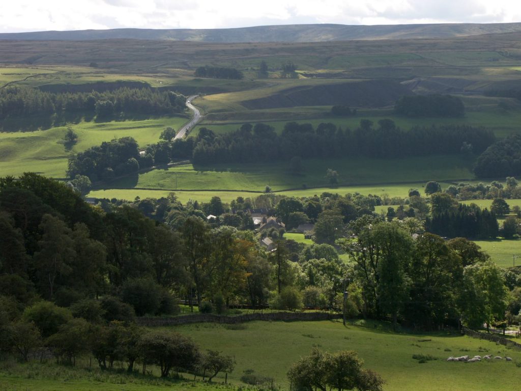 View over Stanhope in Weardale